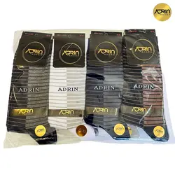 جوراب مردانه ساق دار طرح رینگی قرینه ❤️ | بسته 12 عددی