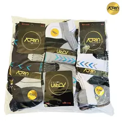 جوراب مچی مردانه سه پاشنه طرح فلش ❤️ | بسته 12 عددی