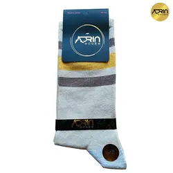 جوراب مردانه ساق دار طرح سه خط اسپرت ❤️ | بسته 12 عددی