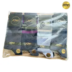 جوراب مردانه ساق دار طرح سه خط اسپرت ❤️ | بسته 12 عددی