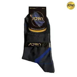 جوراب نیم ساق مردانه طرح سه رنگ کف دوبل ❤️ | بسته 12 عددی