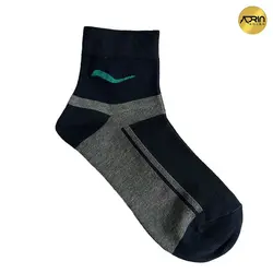 جوراب نیم ساق مردانه طرح دو رنگ خطی ❤️ | بسته 12 عددی