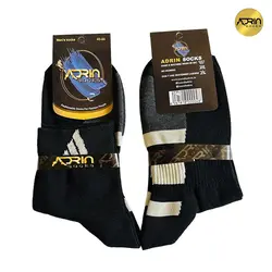 جوراب نیم ساق مردانه طرح آدیداس وسط کش ❤️ | بسته 12 عددی