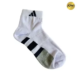 جوراب نیم ساق مردانه طرح آدیداس وسط کش ❤️ | بسته 12 عددی