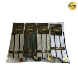 جوراب مردانه ساق دار طرح راه راه کلاسیک ❤️ | بسته 12 عددی