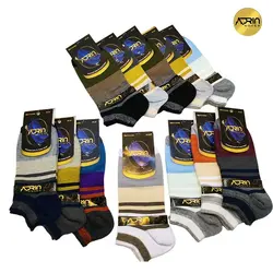 جوراب مچی مردانه طرح رینگی درشت ❤️ | بسته 12 عددی