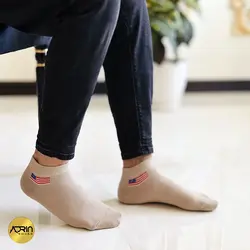 جوراب مچی مردانه طرح پرچم آمریکا ❤️ | بسته 12 عددی