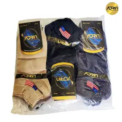 جوراب مچی مردانه طرح پرچم آمریکا ❤️ | بسته 12 عددی