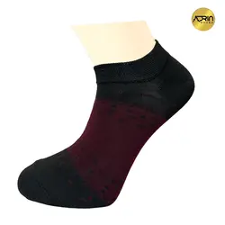 جوراب مچی مردانه طرح دو رنگ نقطه ای ❤️ | بسته 12 عددی