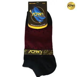 جوراب مچی مردانه طرح دو رنگ نقطه ای ❤️ | بسته 12 عددی