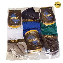 جوراب مچی مردانه طرح دو رنگ نقطه ای ❤️ | بسته 12 عددی