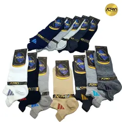 جوراب مچی مردانه طرح آدیداس سه پاشنه ❤️ | بسته 12 عددی