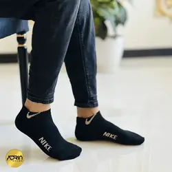 جوراب مچی مردانه طرح نایک وسط کش ❤️ | بسته 12 عددی