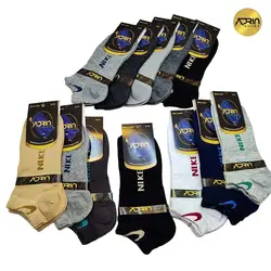 جوراب مچی مردانه طرح نایک وسط کش ❤️ | بسته 12 عددی