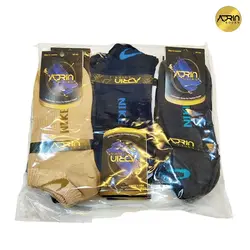 جوراب مچی مردانه طرح نایک وسط کش ❤️ | بسته 12 عددی