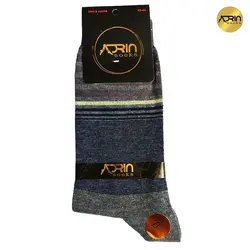 جوراب مردانه ساق دار طرح رینگی ❤️ | بسته 12 عددی