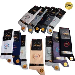 جوراب مردانه ساق دار طرح آدرین ❤️ | بسته 12 عددی