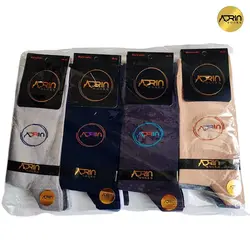 جوراب مردانه ساق دار طرح آدرین ❤️ | بسته 12 عددی