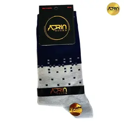 جوراب مردانه ساق دار طرح دو رنگ نقطه ای ❤️ | بسته 12 عددی