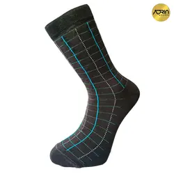 جوراب مردانه ساق دار طرح چهارخانه خطی ❤️ | بسته 12 عددی