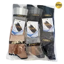 جوراب نیم ساق مردانه طرح خطی ❤️ | بسته 12 عددی