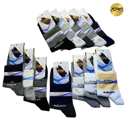 جوراب نیم ساق مردانه طرح آدیداس ❤️ | بسته 12 عددی