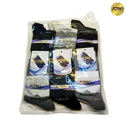 جوراب نیم ساق مردانه طرح آدیداس ❤️ | بسته 12 عددی