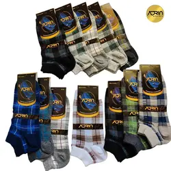 جوراب مچی مردانه طرح بیژامه ❤️ | بسته 12 عددی