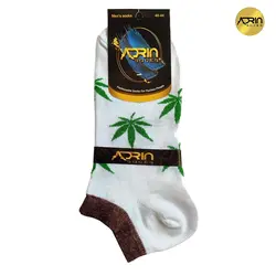 جوراب مچی مردانه طرح برگ ❤️ | بسته 12 عددی