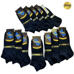 جوراب مچی مردانه مشکی ❤️ | بسته 12 عددی