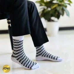 جوراب مردانه ساق دار طرح سه بعدی ❤️ | بسته 12 عددی