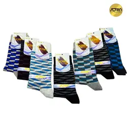 جوراب مردانه ساق دار طرح سه بعدی ❤️ | بسته 12 عددی