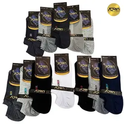جوراب قوزکی مردانه طرح آدرین ❤️ | بسته 12 عددی