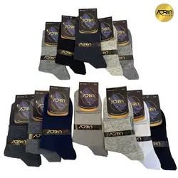 جوراب نیم ساق مردانه ساده ❤️ | بسته 12 عددی