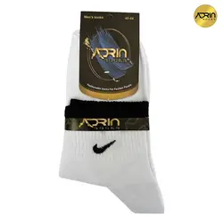 جوراب نیم ساق مردانه طرح نایک کش انگلیسی ❤️ | بسته 12 عددی