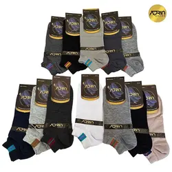 جوراب مچی مردانه طرح پرچم ❤️ | بسته 12 عددی