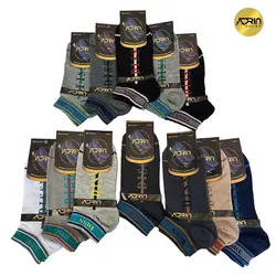 جوراب مچی مردانه طرح دیس ❤️ | بسته 12 عددی