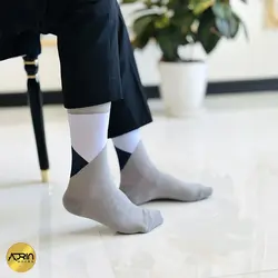 جوراب مردانه ساق دار طرح مثلثی ❤️ | بسته 12 عددی