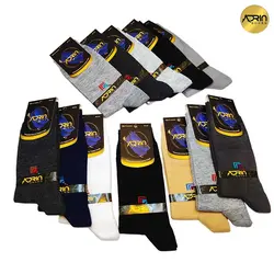 جوراب مردانه ساق دار طرح وای فای ❤️ | بسته 12 عددی