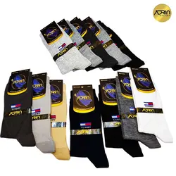 جوراب مردانه ساق دار طرح تامی ❤️ | بسته 12 عددی