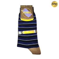 جوراب مردانه ساق دار طرح خط درشت ❤️ | بسته 12 عددی