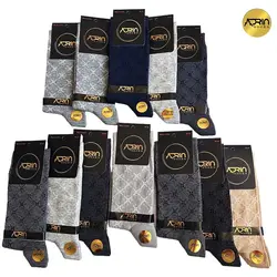 جوراب مردانه ساق دار طرح ستاره ❤️ | بسته 12 عددی