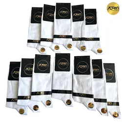جوراب مردانه ساق دار سفید ❤️ | بسته 12 عددی