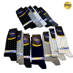 جوراب مردانه ساق دار طرح نقطه ای ❤️ | بسته 12 عددی