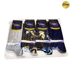 جوراب مردانه ساق دار طرح نقطه ای ❤️ | بسته 12 عددی