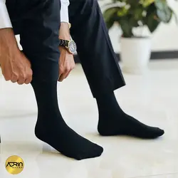 جوراب مردانه ساق دار مشکی ❤️ | بسته 12 عددی