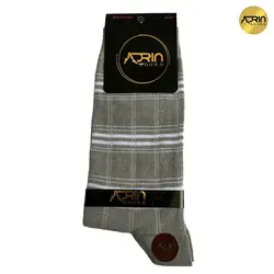 جوراب مردانه ساق دار طرح رینگی نبافت ❤️ | بسته 12 عددی