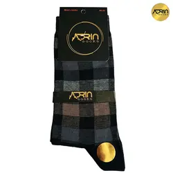 جوراب مردانه ساق دار طرح بیژامه ❤️ | بسته 12 عددی