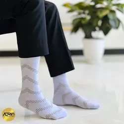 جوراب مردانه ساق دار طرح زیگزال ❤️ | بسته 12 عددی