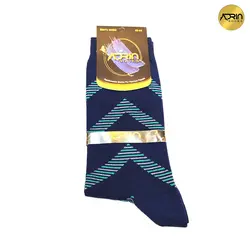 جوراب مردانه ساق دار طرح زیگزال ❤️ | بسته 12 عددی